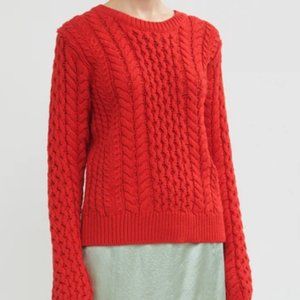 Sies Marjan Britta Cable Knit Crewneck Sweater